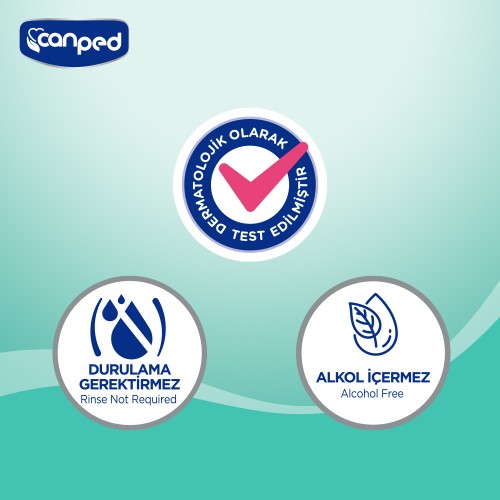 Canped Perine Bölgesi Temizleme Havlusu 50 Li